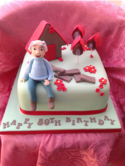 Man's 80th Birthday Cake